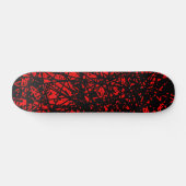 Skateboard Lignes Abstraites - Rouge (Horz)
