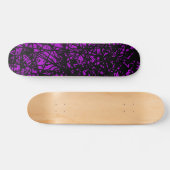 Skateboard Lignes Abstraites - Violet (Horz)
