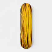 Skateboard Lignes de flux jaunes (Devant)