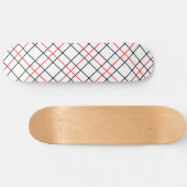 Skateboard Lignes de grille noire rouge Conception de plis (Horz)