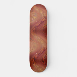 Skateboard Lignes de Motif Abstrait à rayures larges 1