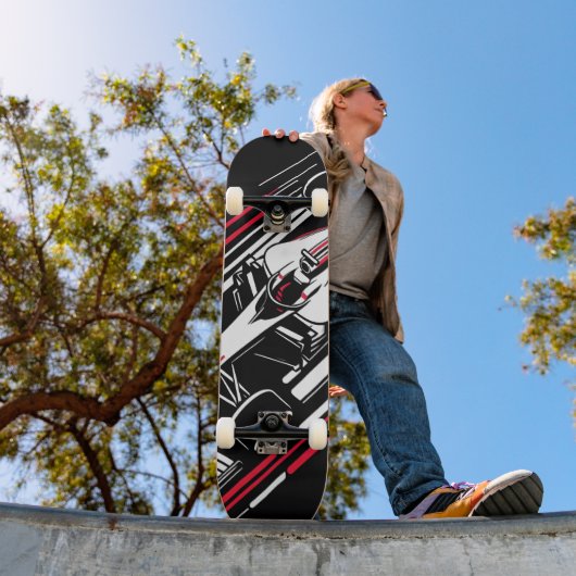 Skateboard Lignes de vitesse de voiture de course de formule (Extérieur 1)