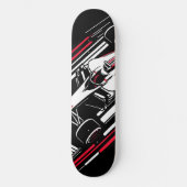 Skateboard Lignes de vitesse de voiture de course de formule (Recto)