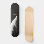Skateboard Lignes fluides abstraites (Recto)