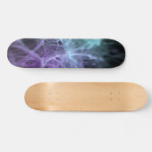Skateboard Lignes neurales sarcelles bleues interconnectées (Horz)
