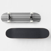Skateboard Lignes noires et blanches (Horz)
