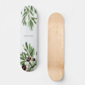 Skateboard L'île méditerranéenne grecque Feuille d'olive (Recto)