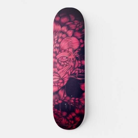 Skateboard Lilith Fluo rose 2 (Recto)