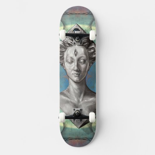 Skateboard Lilith Imaginaire déesse art violet (Recto)