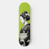 Skateboard Lime Green Geisha (Recto)