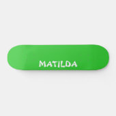 Skateboard Lime Vert Nom moderne | Style tendance (Horz)