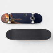 Skateboard L'interprétation de l'artiste de la Lander de visi (Horz)