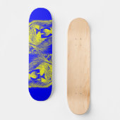 Skateboard lion de bleu (Recto)