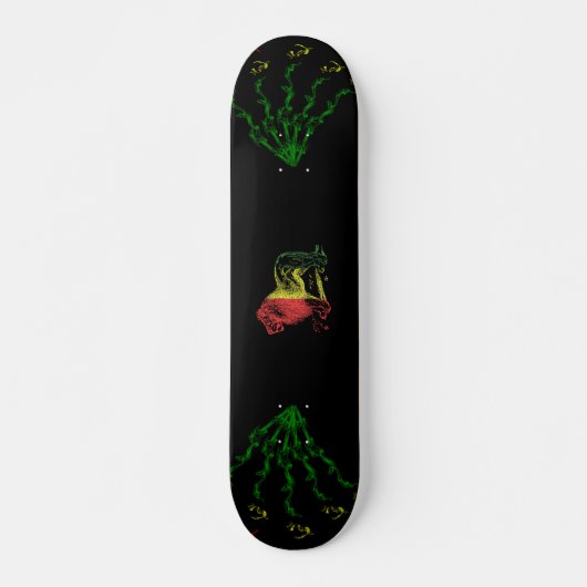 Skateboard Lion de Rasta (Devant)