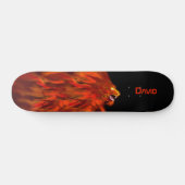 Skateboard Lion Fire Flames Custom Skboard (Horz)