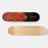Skateboard Lion Fire Flames Custom Skboard (Horz)