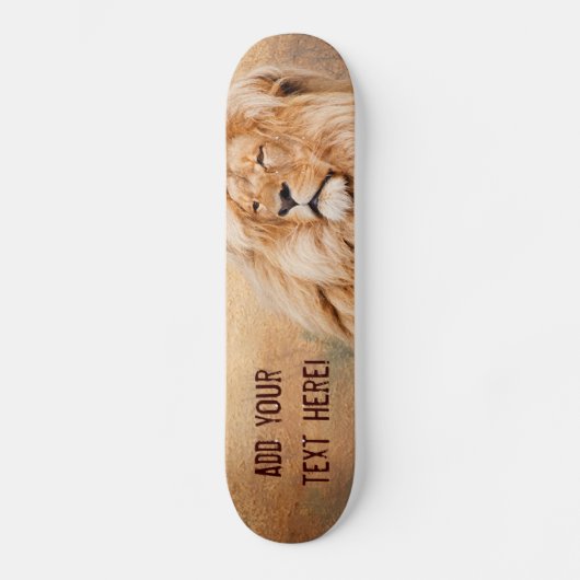 Skateboard Lion majestueux (Recto)