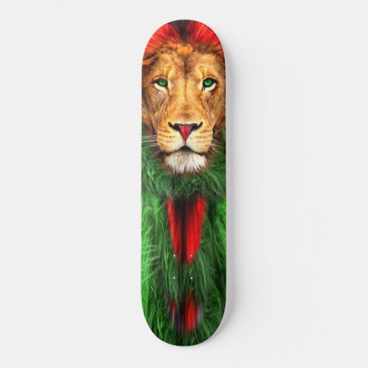 Skateboard Lion Rasta (Recto)