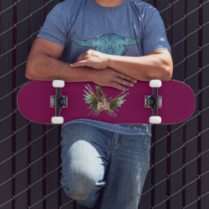 Skateboard Lionfish - Conception Abstraite - Découpé d'une ph