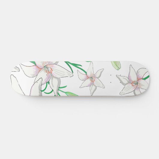 Skateboard Lis blancs (Horz)
