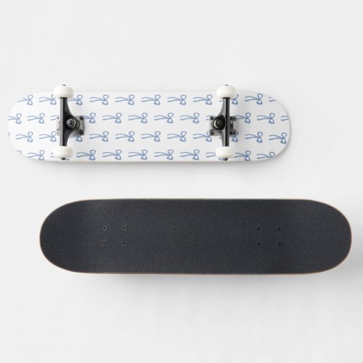 Skateboard Little Bow Blue Skate (Horz)