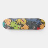 Skateboard Little cute funny monsters (Horz)