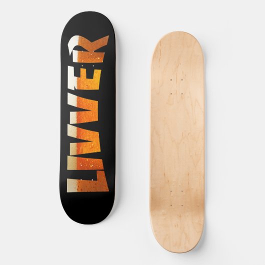 Skateboard livversk8beer (Recto)