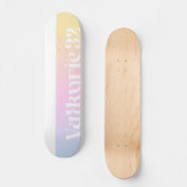 Skateboard Logo Crème Sunset (Recto)
