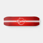 Skateboard Logo de Krystal avec la planche à roulettes de (Horz)
