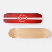 Skateboard Logo de Krystal avec la planche à roulettes de (Horz)