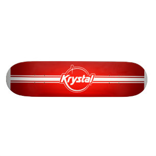 Skateboard Logo de Krystal avec la planche à roulettes de