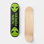 Skateboard Logo de tête d'alien vert tablette personnalisée (Recto)