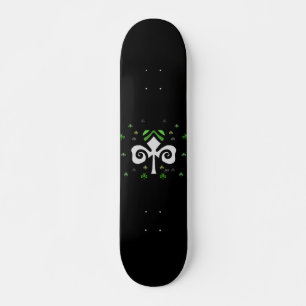 Skateboard Logo du shamrock Irish Circle