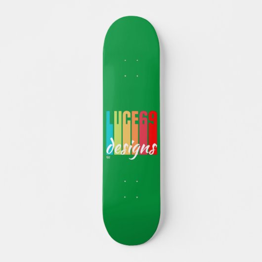 Skateboard Logo "LUCE69 DESIGNS" (Devant)