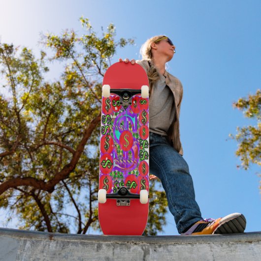 Skateboard Logo Monétaire (Extérieur 1)