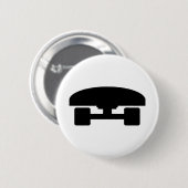Skateboard-logo-pictogram Ronde Button 5,7 Cm (Voorkant /achterkant)