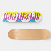 Skateboard Logo-Puprle dix-sept (Horz)