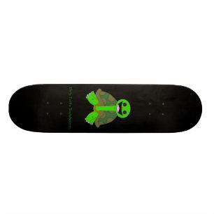 Skateboard Logo sale de tortue, noir