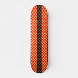 Skateboard L'orange vibrante sportive barre le style de fibre