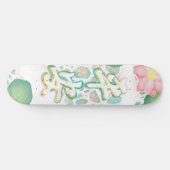 Skateboard Lotus dans le lac paisible (Horz)