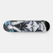 Skateboard Loup blanc Planche à roulettes (Horz)