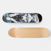 Skateboard Loup blanc Planche à roulettes (Horz)