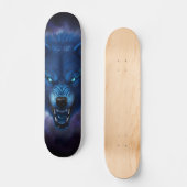 Skateboard loup bleu (Recto)