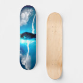 Skateboard Loup dans l'orage (Recto)