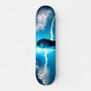 Skateboard Loup dans l'orage