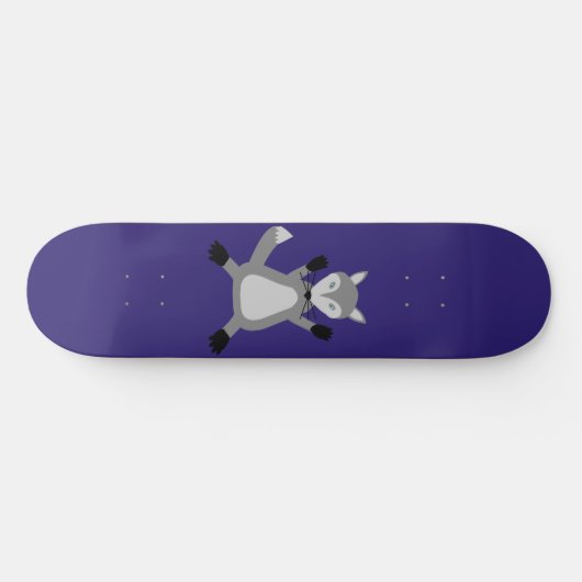 Skateboard Loup d'Halloween mignon (Horz)