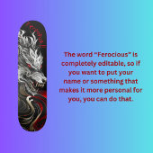 Skateboard loup d'Imaginaire