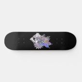 Skateboard Loup floral I (Horz)