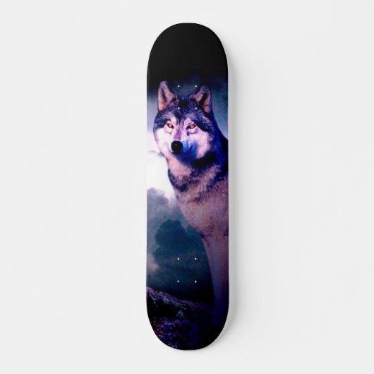 Skateboard Loup lunaire (Devant)