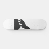 Skateboard loup silhouette hurler - Choisir la couleur arrièr (Horz)